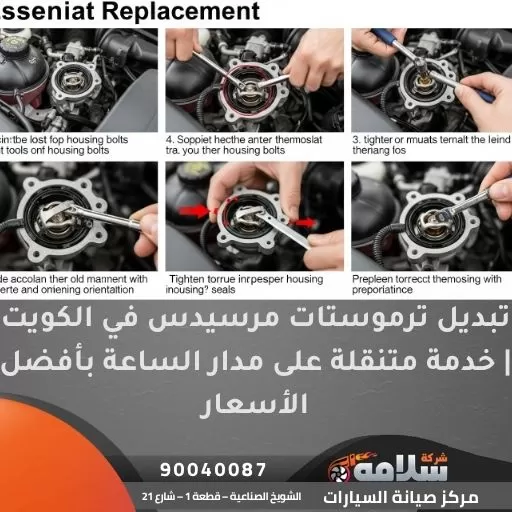 تبديل ترموستات مرسيدس في الكويت | خدمة متنقلة على مدار الساعة بأفضل الأسعار